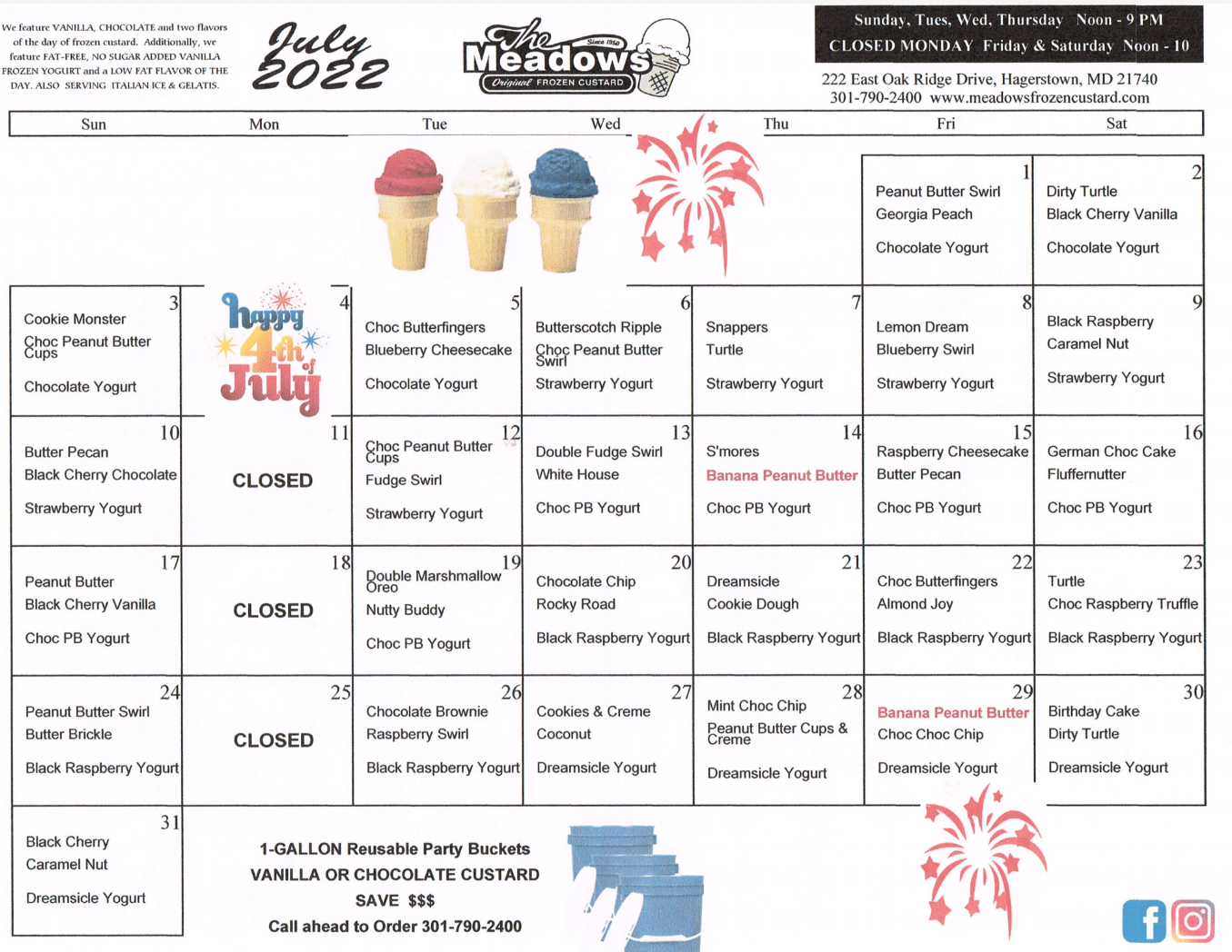 Hagerstown, MD - Meadows Frozen Custard