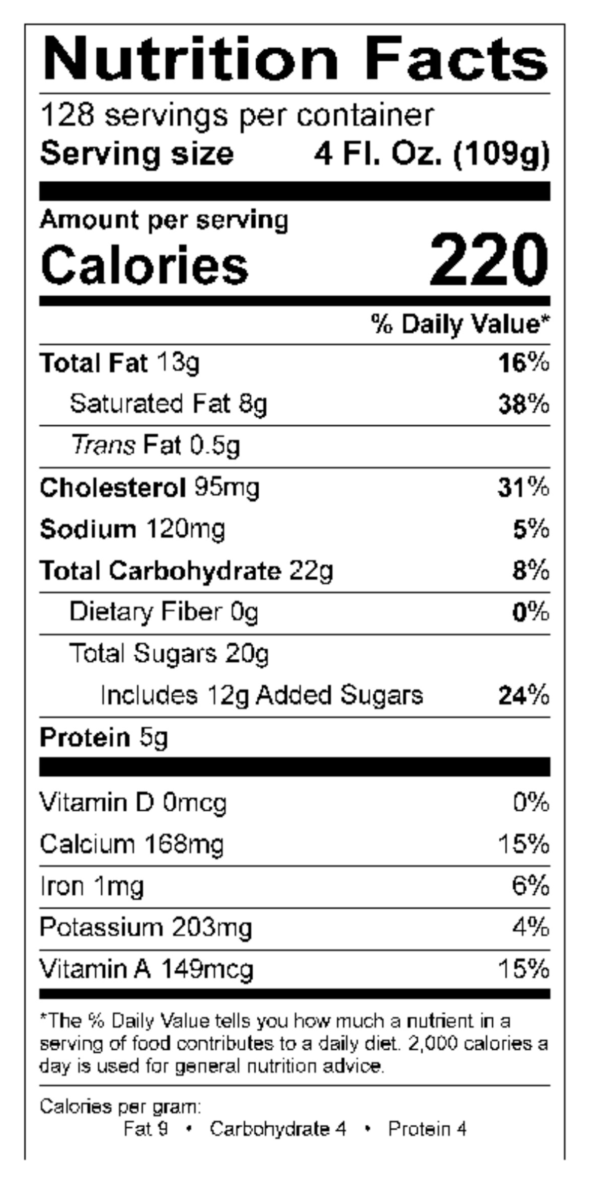 Nutrition Information