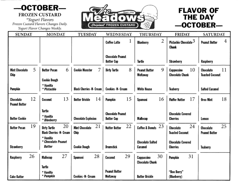 Hollidaysburg PA Meadows Original Frozen Custard